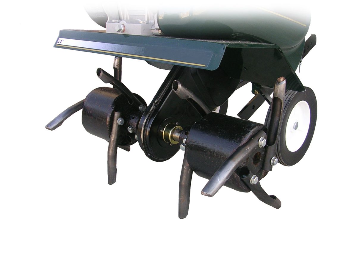 Lawn aerator equipment attachment